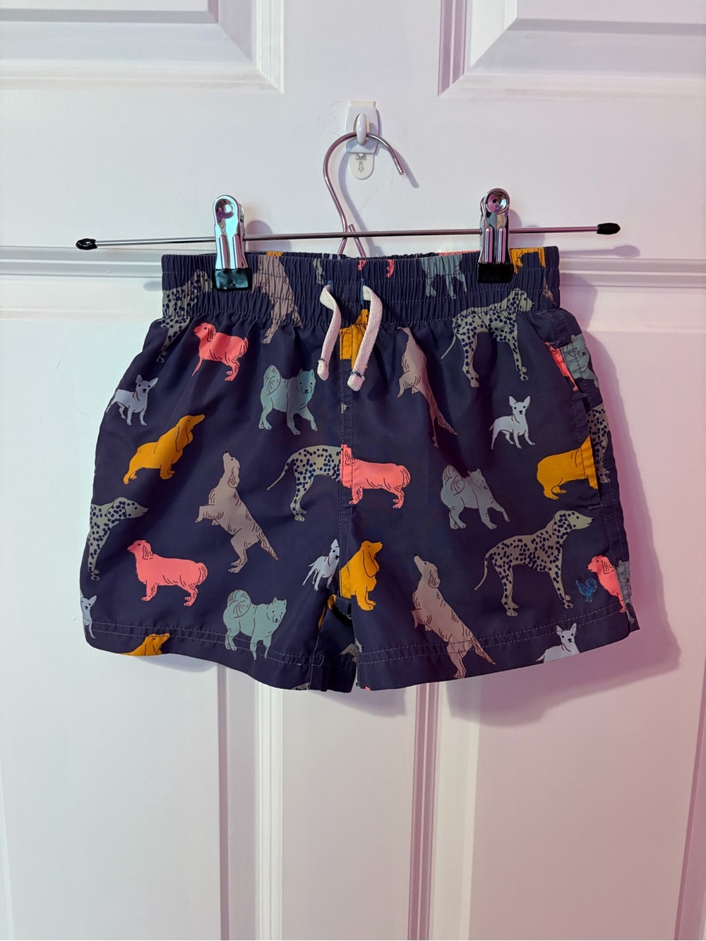 Blue Rooster Collection Navy Dog-Print Shorts with Multicolor Pups